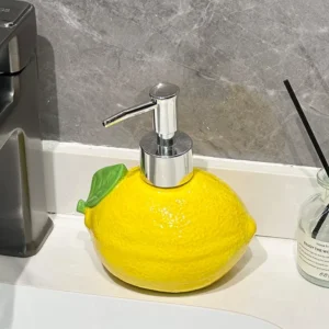 Lemon-Shaped Ceramic Lotion Bottle